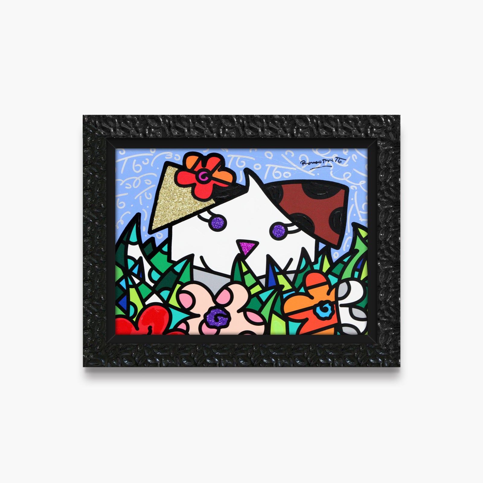 Spring Puppy - Mixed Media Original