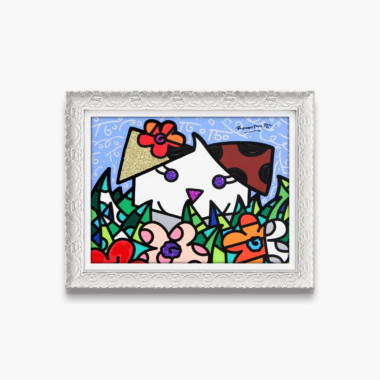 Spring Puppy - Mixed Media Original