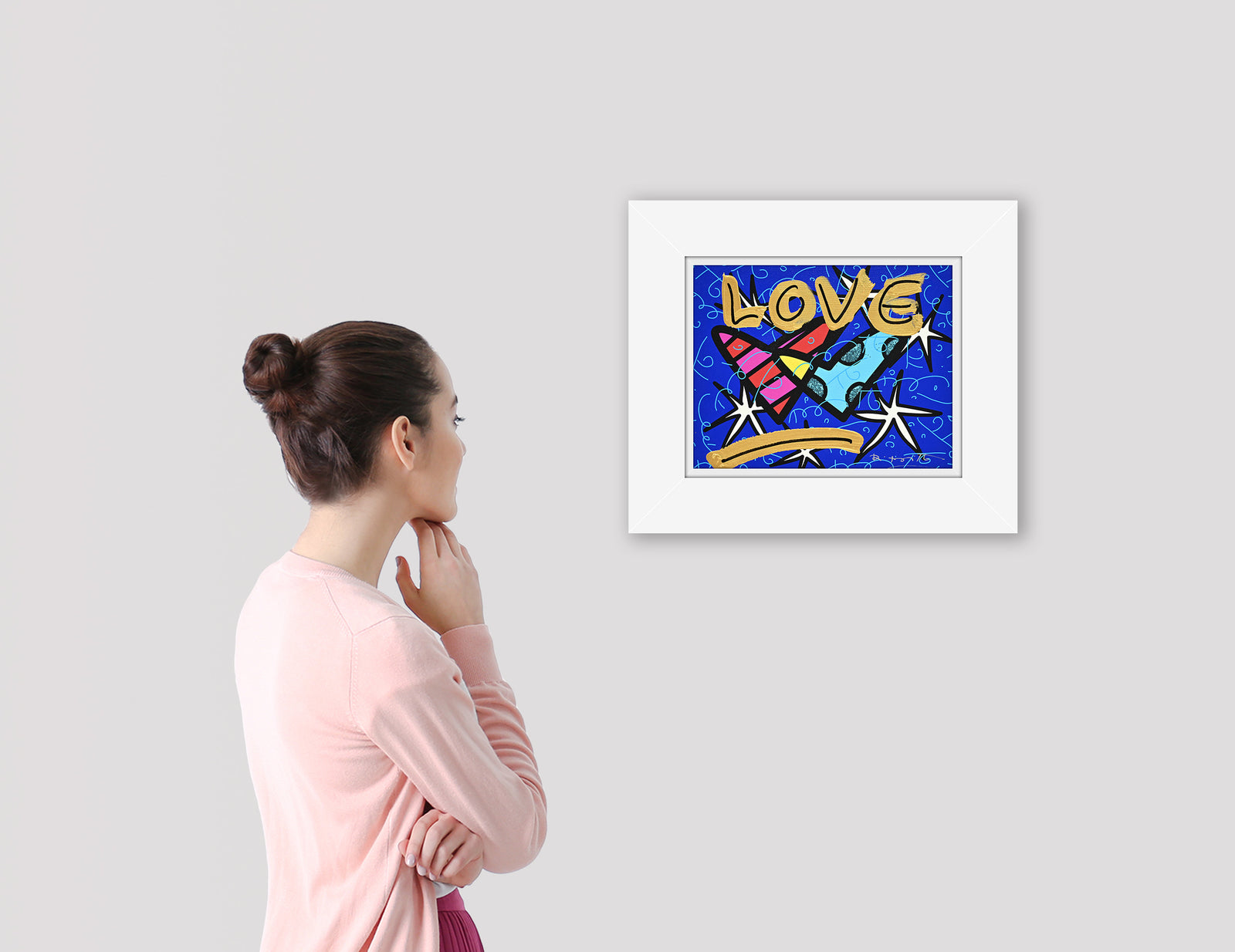 Perfect Love In The Twilight - Mixed Media Original