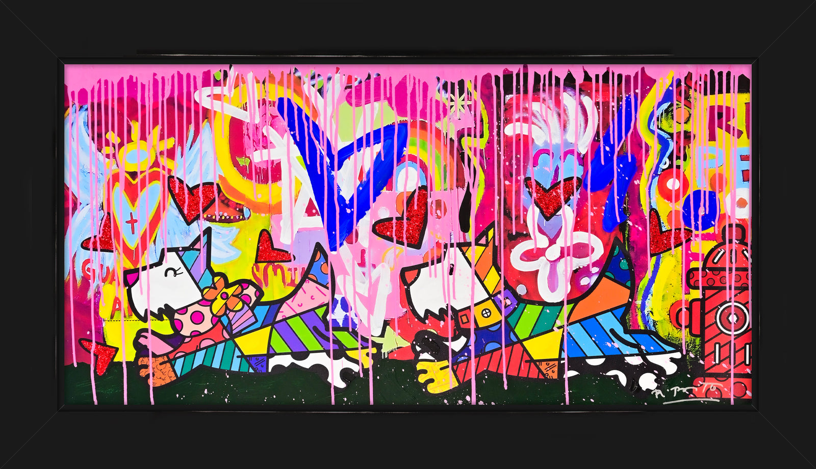 Catch Me If You Can - Mixed Media Original