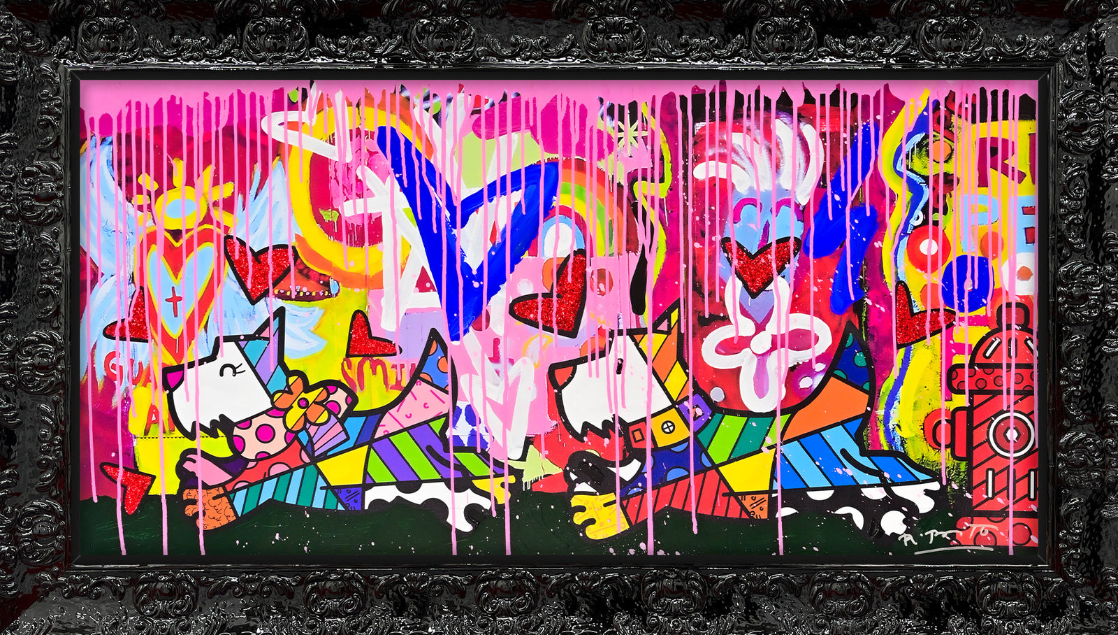 Catch Me If You Can - Mixed Media Original