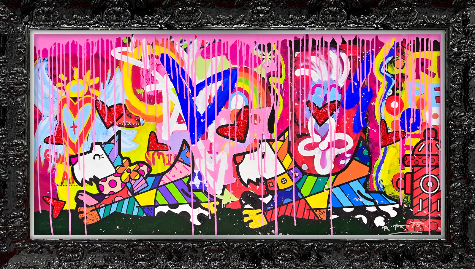 Catch Me If You Can - Mixed Media Original