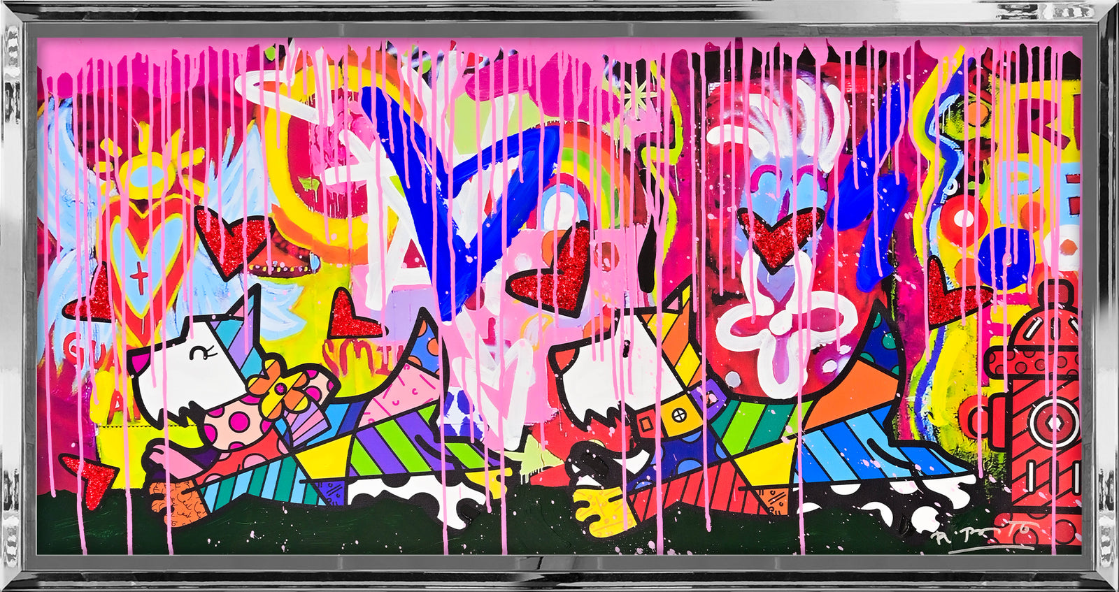 Catch Me If You Can - Mixed Media Original