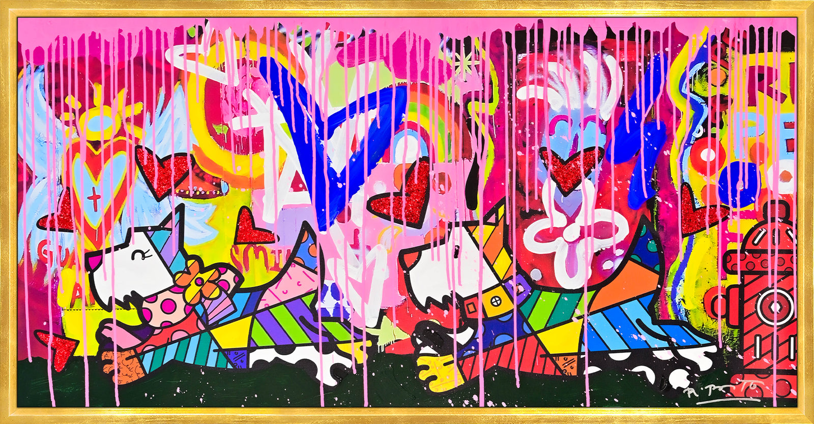 Catch Me If You Can - Mixed Media Original