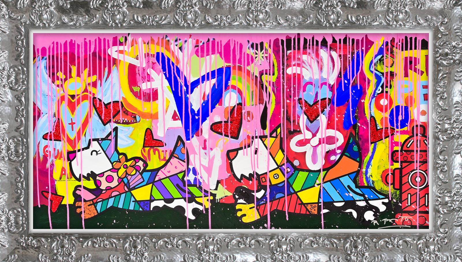 Catch Me If You Can - Mixed Media Original