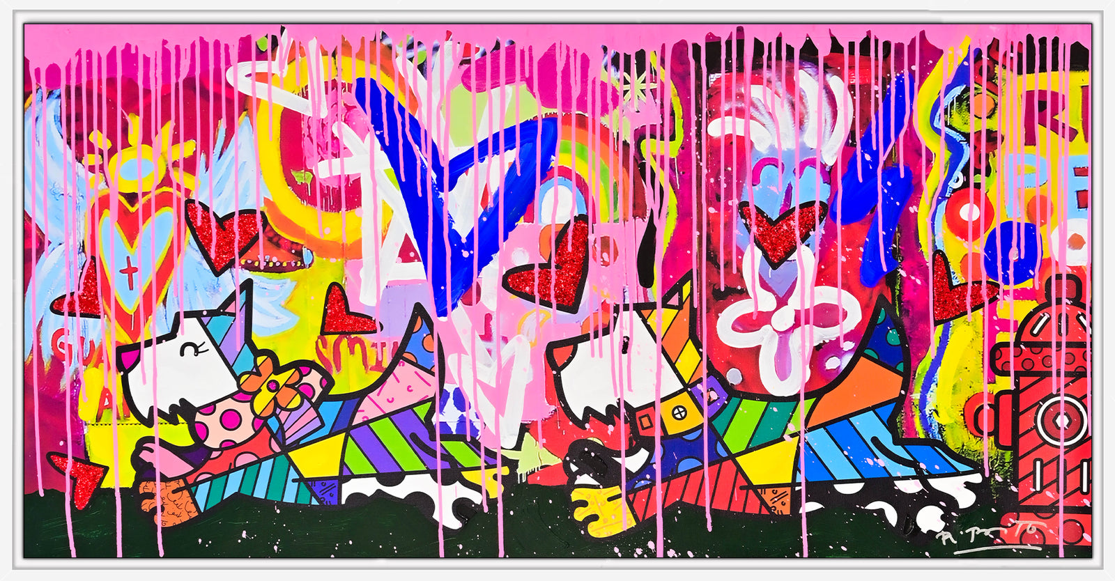 Catch Me If You Can - Mixed Media Original