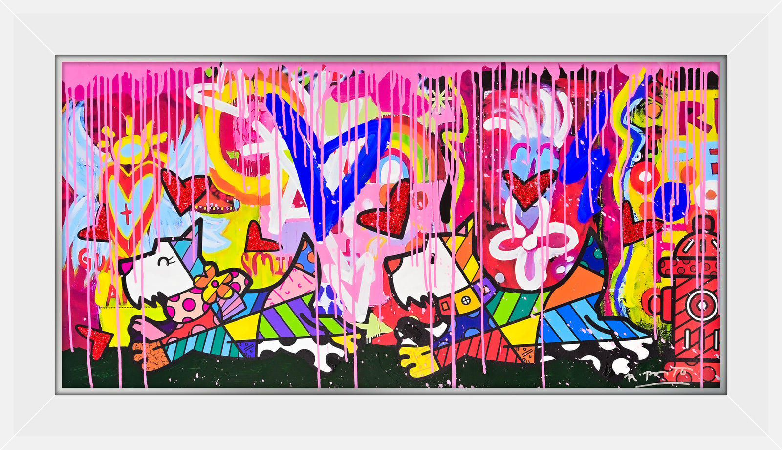 Catch Me If You Can - Mixed Media Original