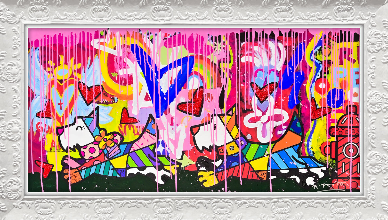 Catch Me If You Can - Mixed Media Original