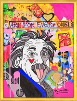 GENIUS EINSTEIN - Mixed Media Original