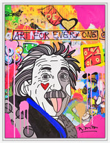 GENIUS EINSTEIN - Mixed Media Original