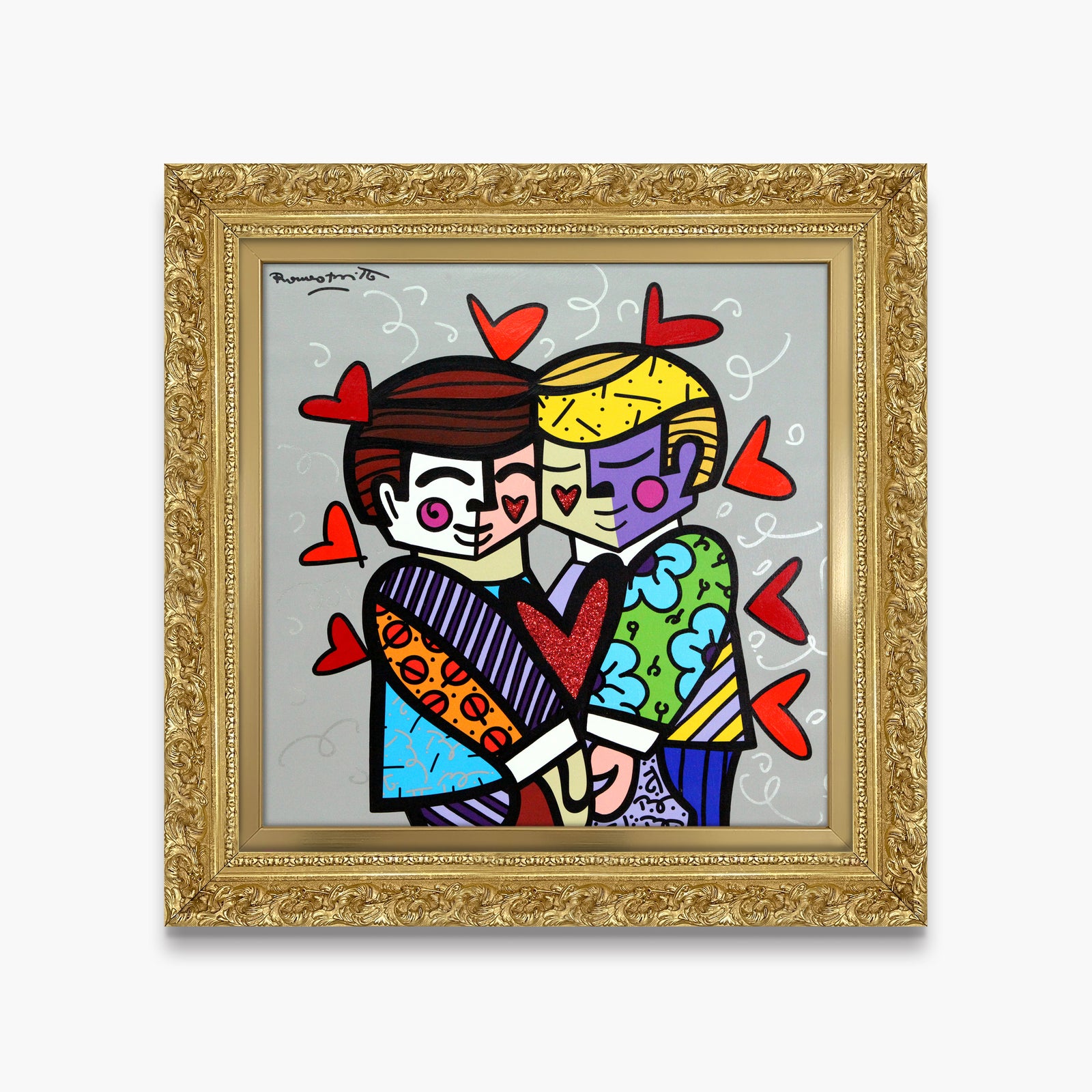 Best Friends - Mixed Media Original