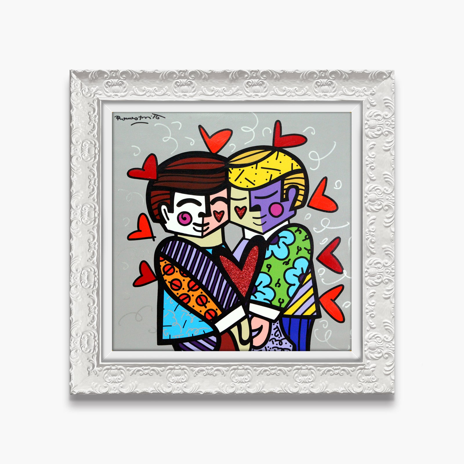 Best Friends - Mixed Media Original