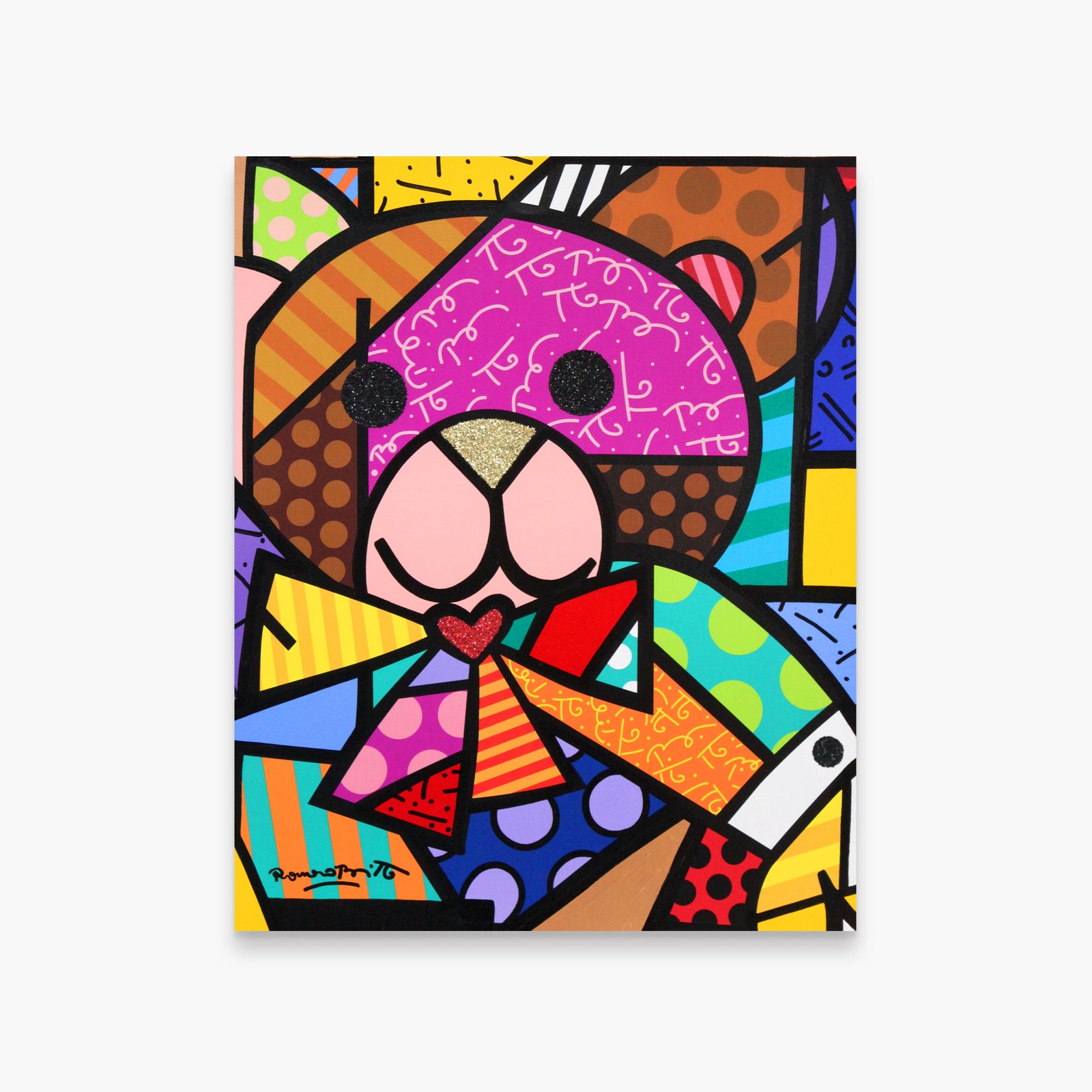 Teddy Bear - Mixed Media Original