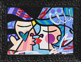 LOVE CIRCLE LOVE   -  Mixed Media Original