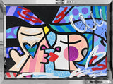 LOVE CIRCLE LOVE   -  Mixed Media Original