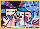 LOVE CIRCLE LOVE   -  Mixed Media Original