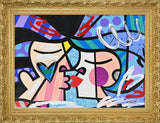 LOVE CIRCLE LOVE   -  Mixed Media Original