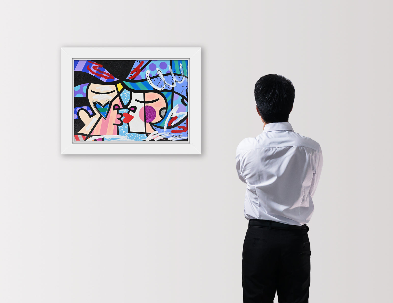 Love Circle Love - Mixed Media Original