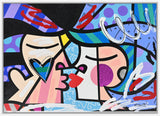 LOVE CIRCLE LOVE   -  Mixed Media Original