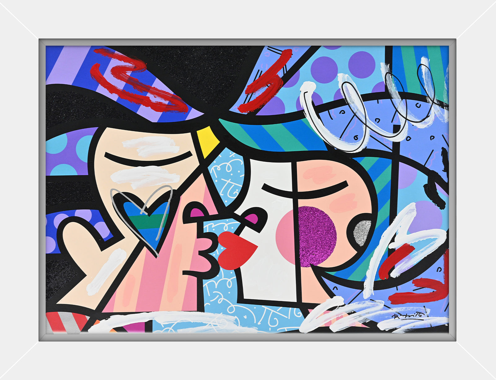 Love Circle Love - Mixed Media Original