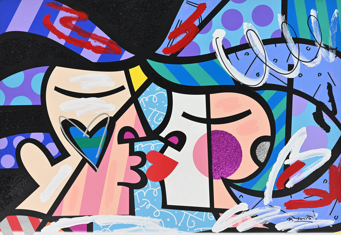 LOVE CIRCLE LOVE   -  Mixed Media Original