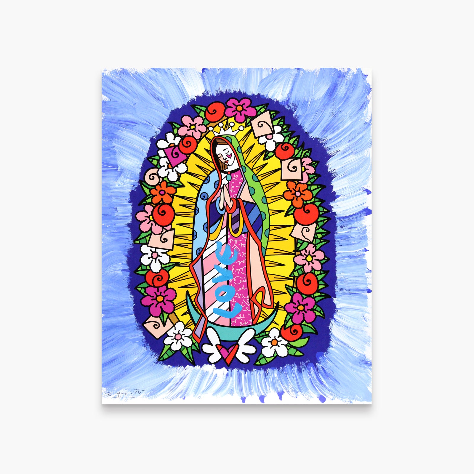 Divine Blue - Mixed Media Original