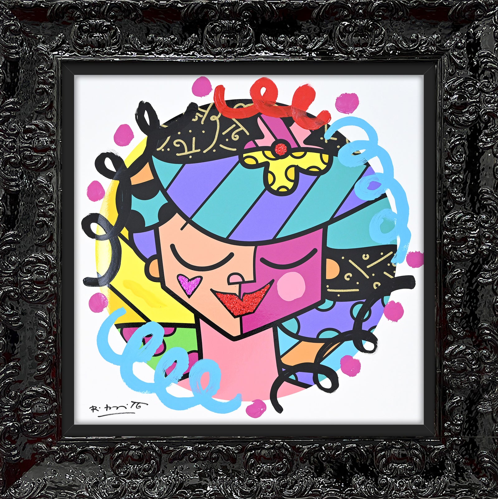 Pink Face - Mixed Media Original