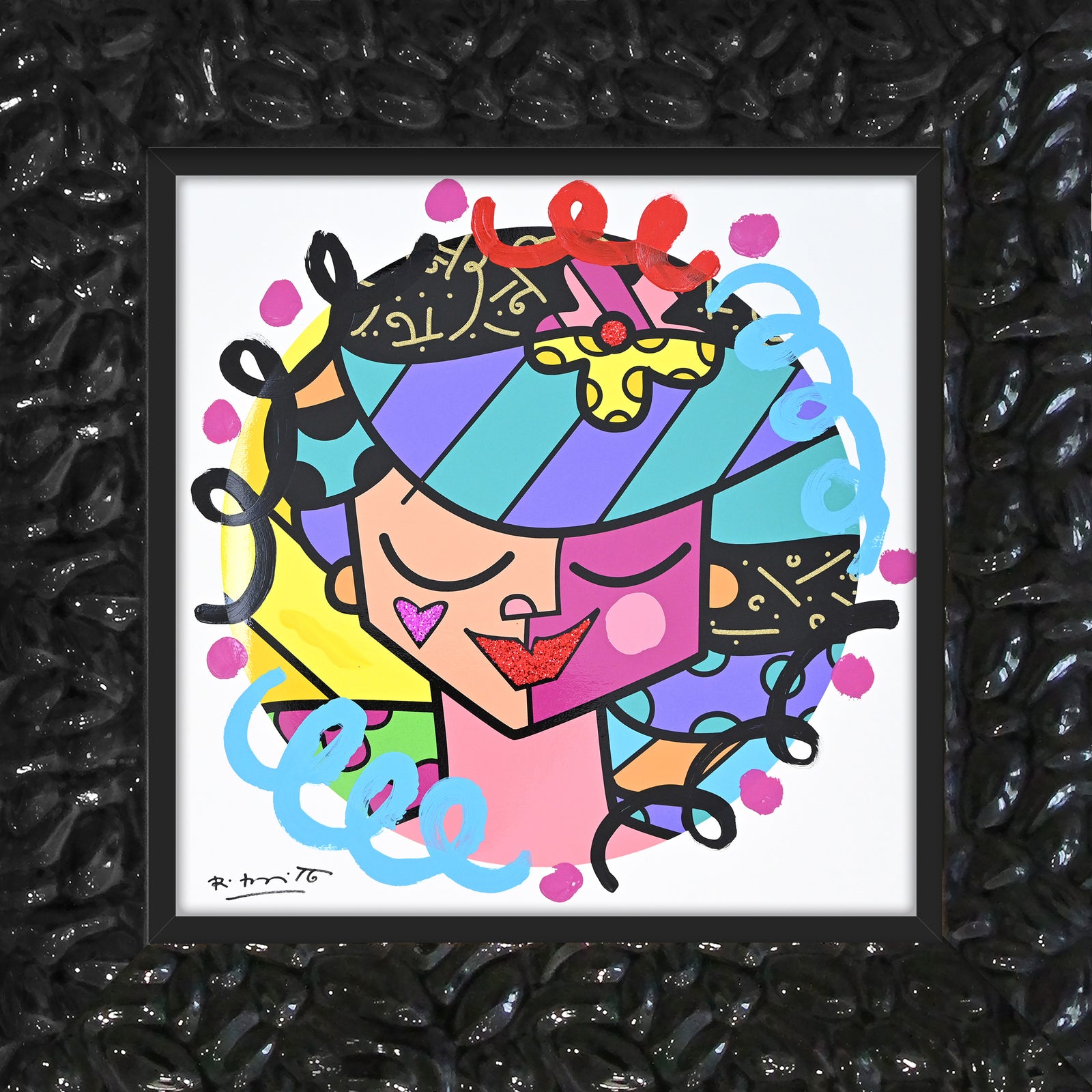 Pink Face - Mixed Media Original