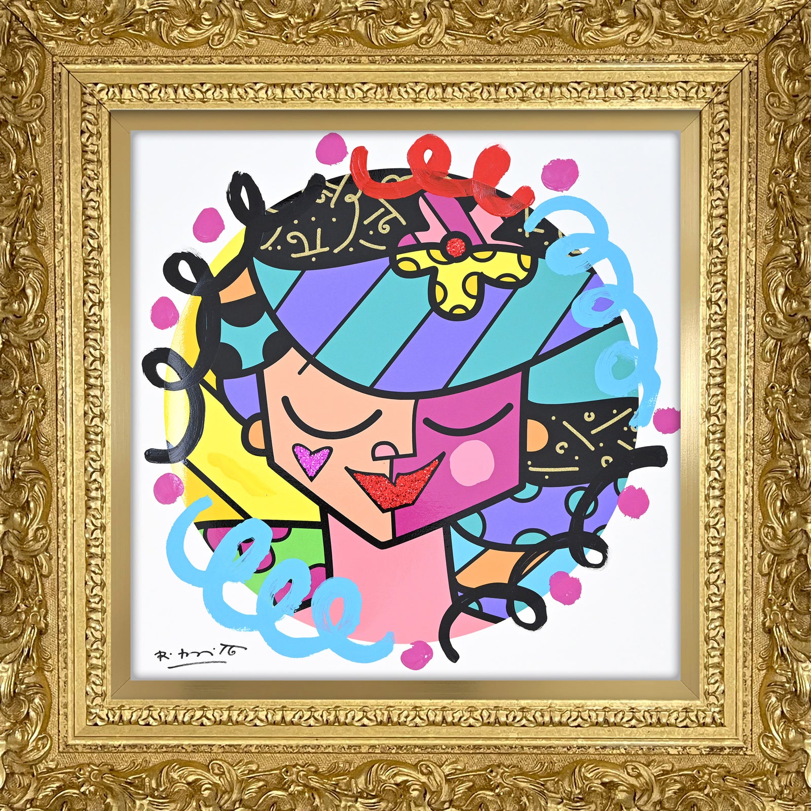 Pink Face - Mixed Media Original