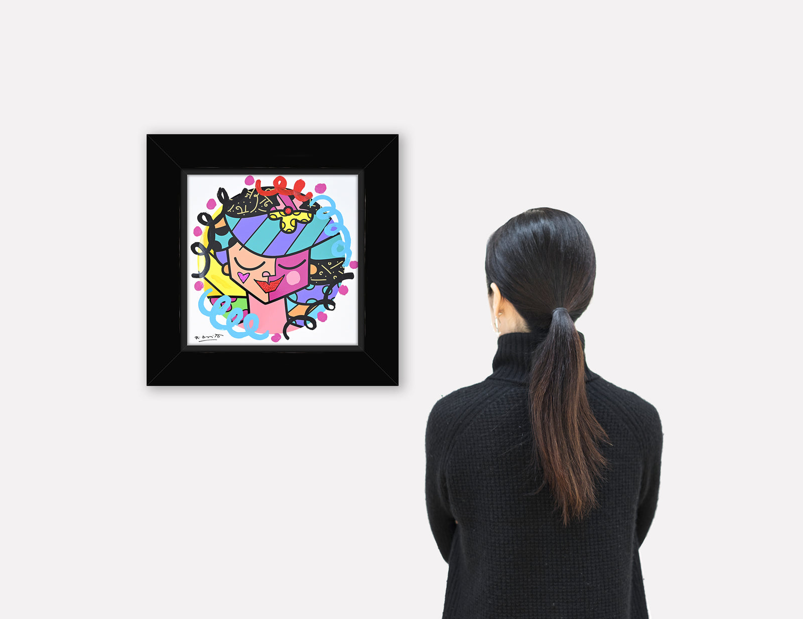 Pink Face - Mixed Media Original