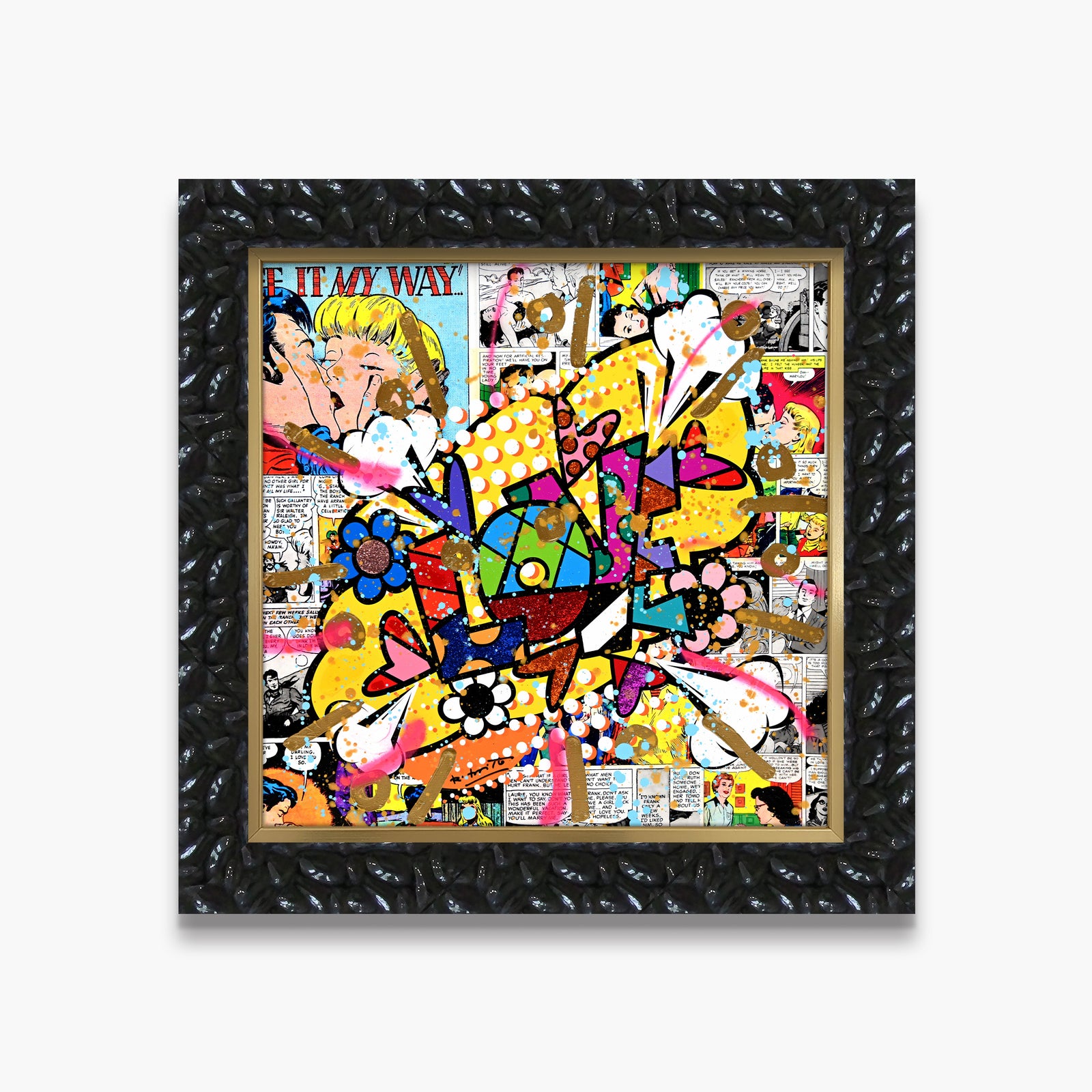 Pop Love - Mixed Media Original