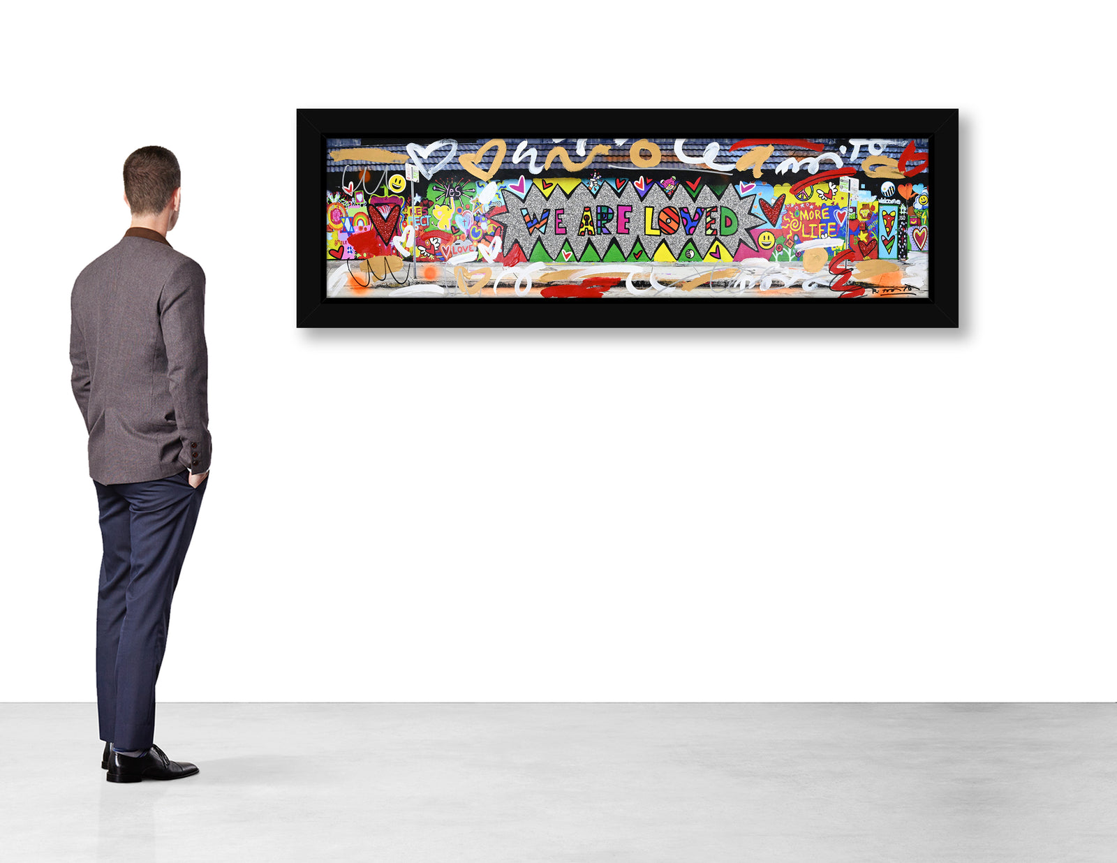 We are Loved (Studio Wall) - Mixed Media Original