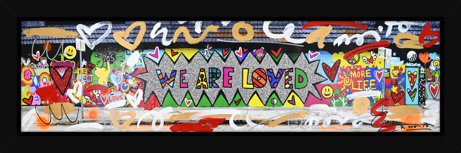 We are Loved (Studio Wall) - Mixed Media Original