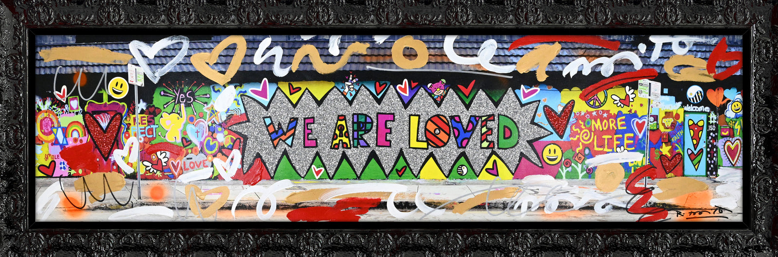 We are Loved (Studio Wall) - Mixed Media Original