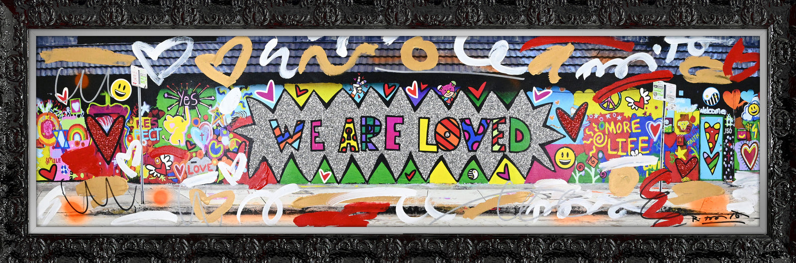 We are Loved (Studio Wall) - Mixed Media Original