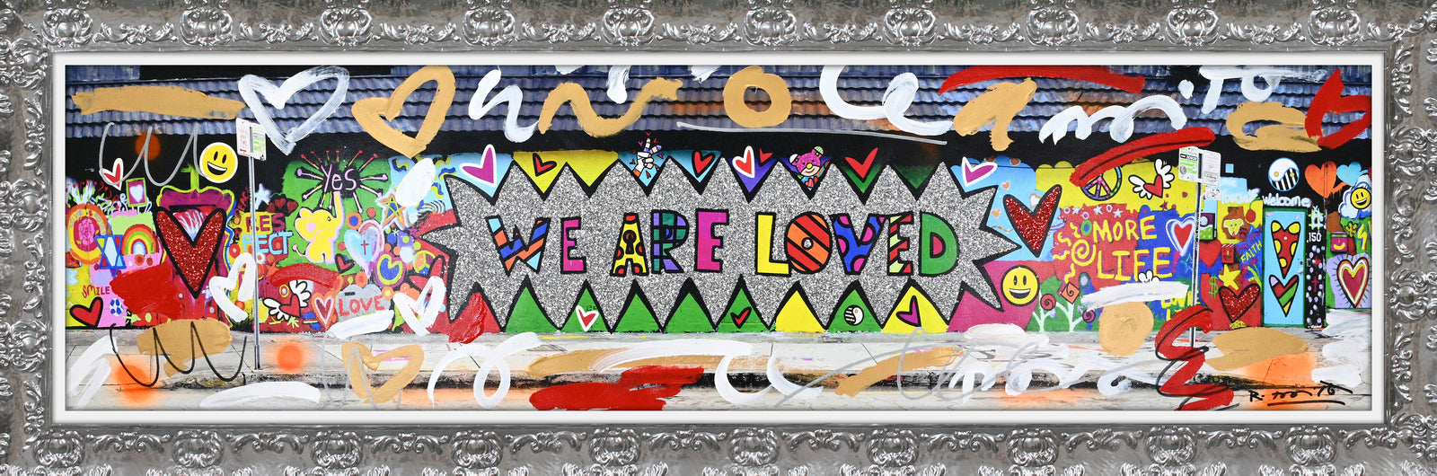 We are Loved (Studio Wall) - Mixed Media Original