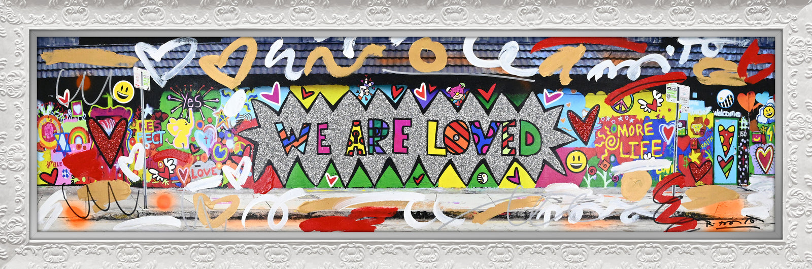 We are Loved (Studio Wall) - Mixed Media Original