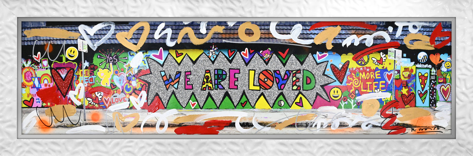 We are Loved (Studio Wall) - Mixed Media Original