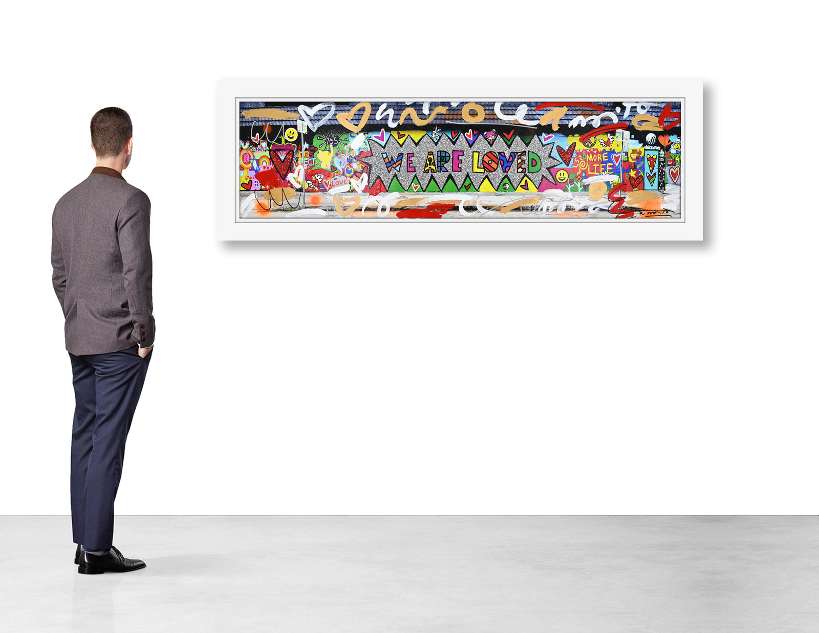 We are Loved (Studio Wall) - Mixed Media Original