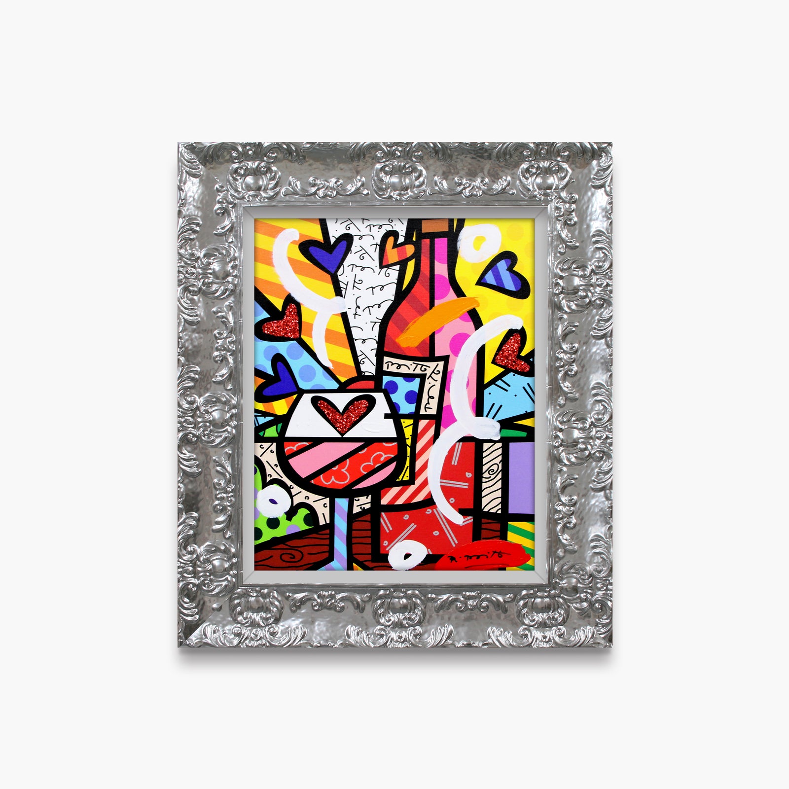 Food And Wine - Mixed Media Original