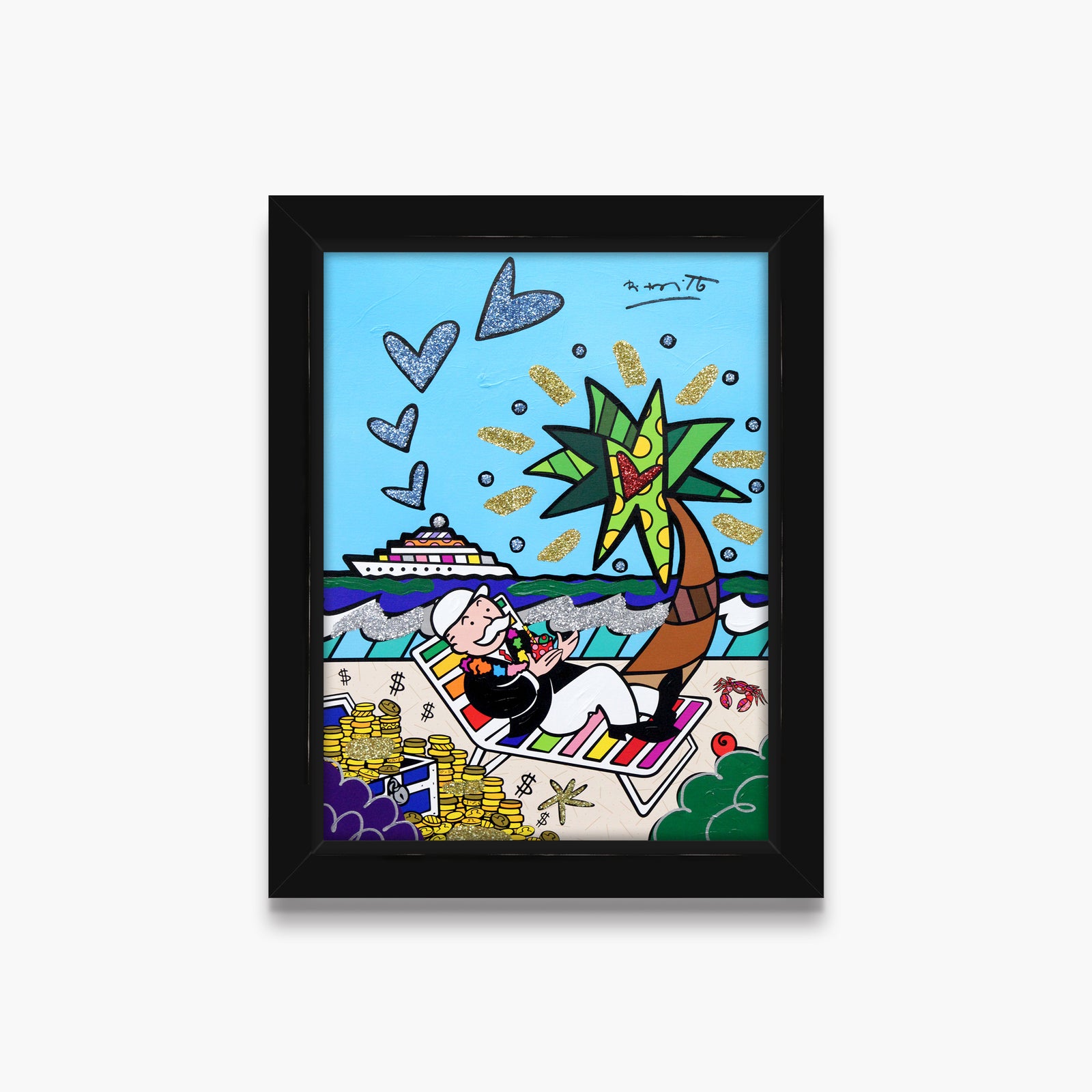 Mr. Monopoly (Monopoly By Britto) - Mixed Media Original