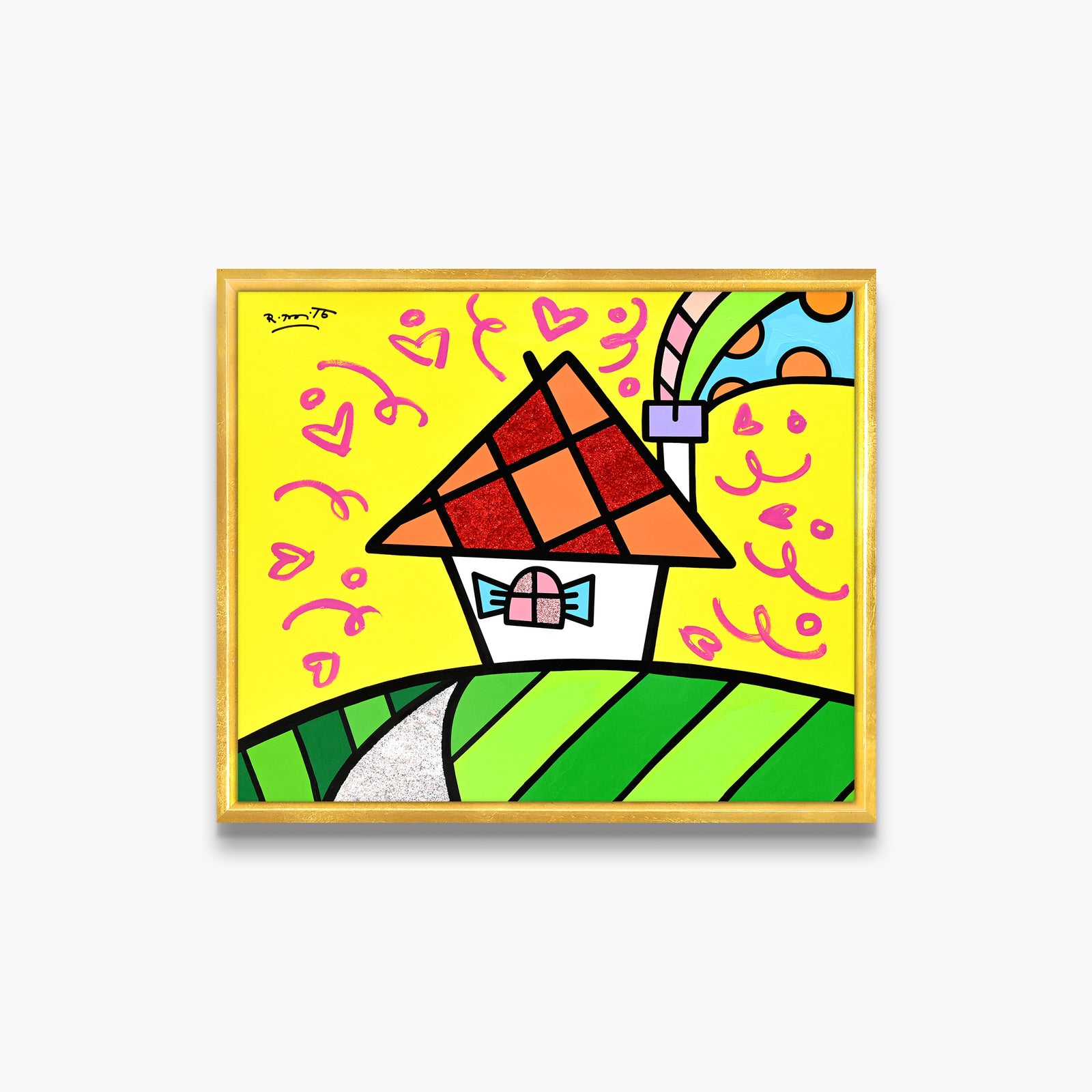 Up The Hill - Mixed Media Original