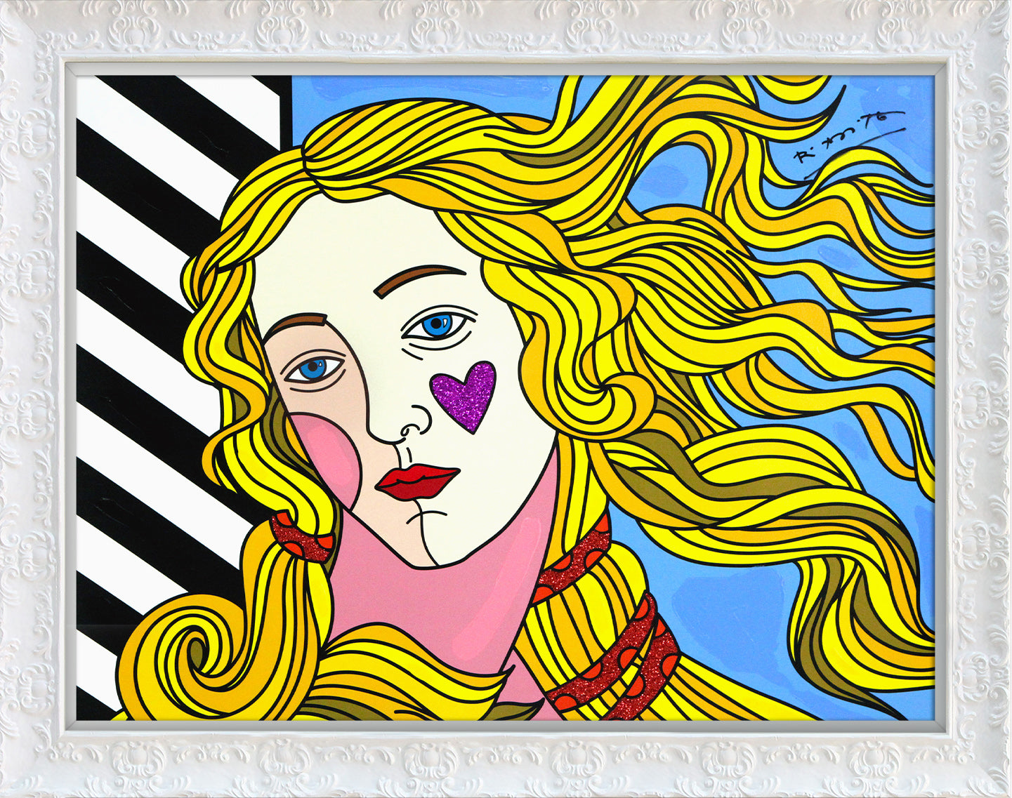 Venus Black & White - Mixed Media Original