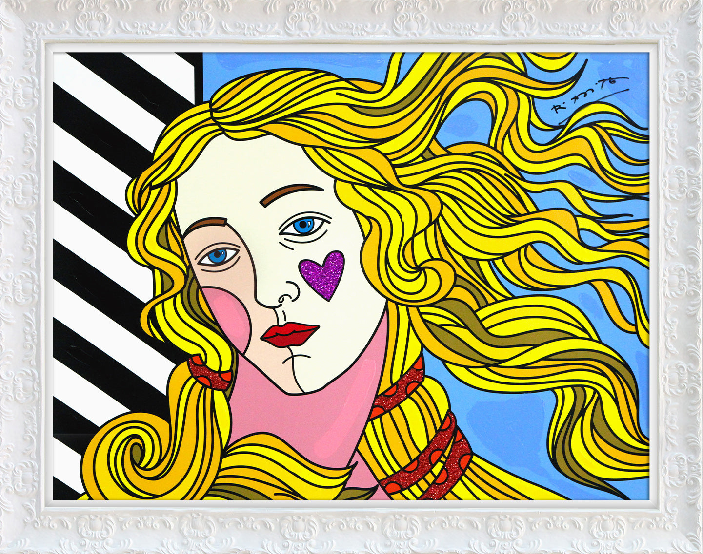 Venus Black & White - Mixed Media Original