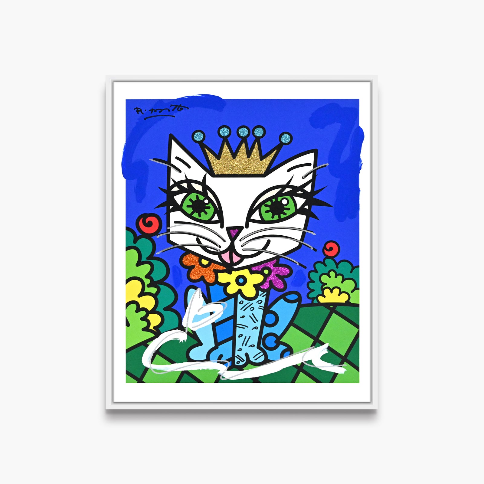 Royalty Cat - Mixed Media Original