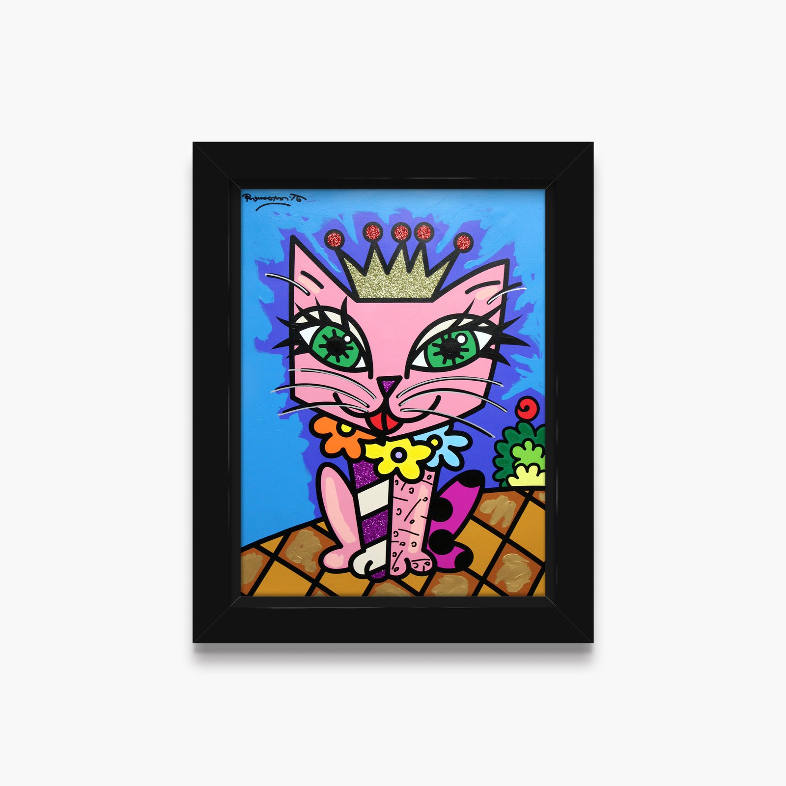 Royal Cat - Mixed Media Original