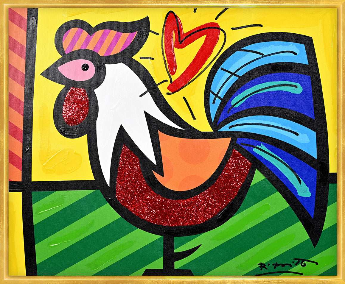 Rooster - Mixed Media Original