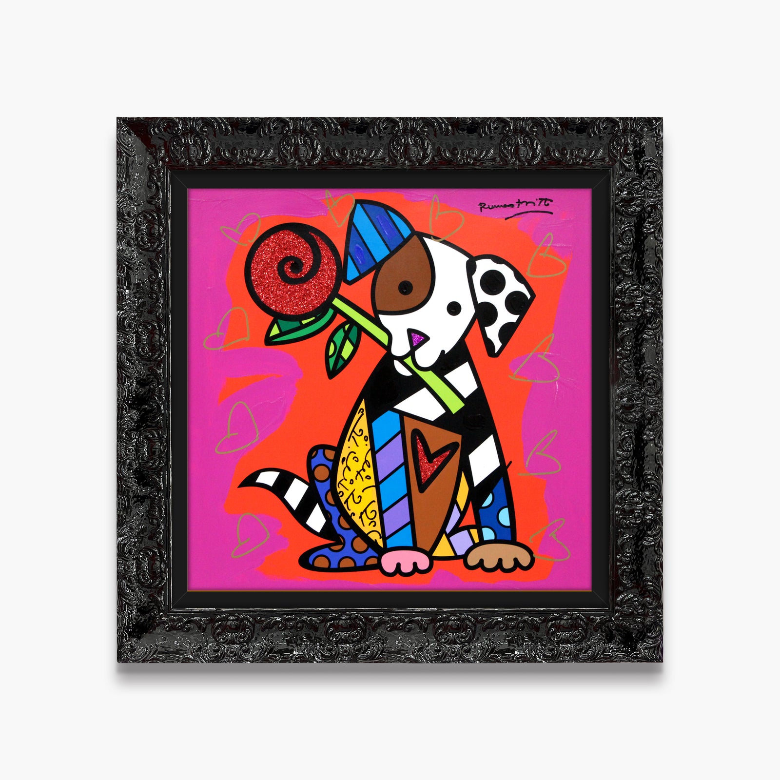 Puppy Love - Mixed Media Original