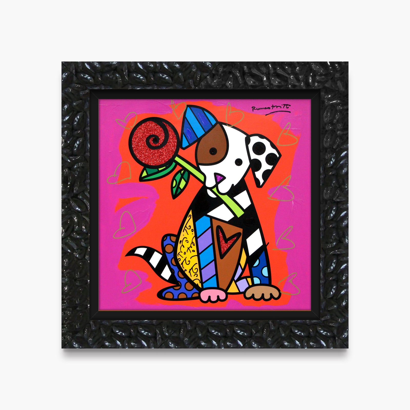 Puppy Love - Mixed Media Original