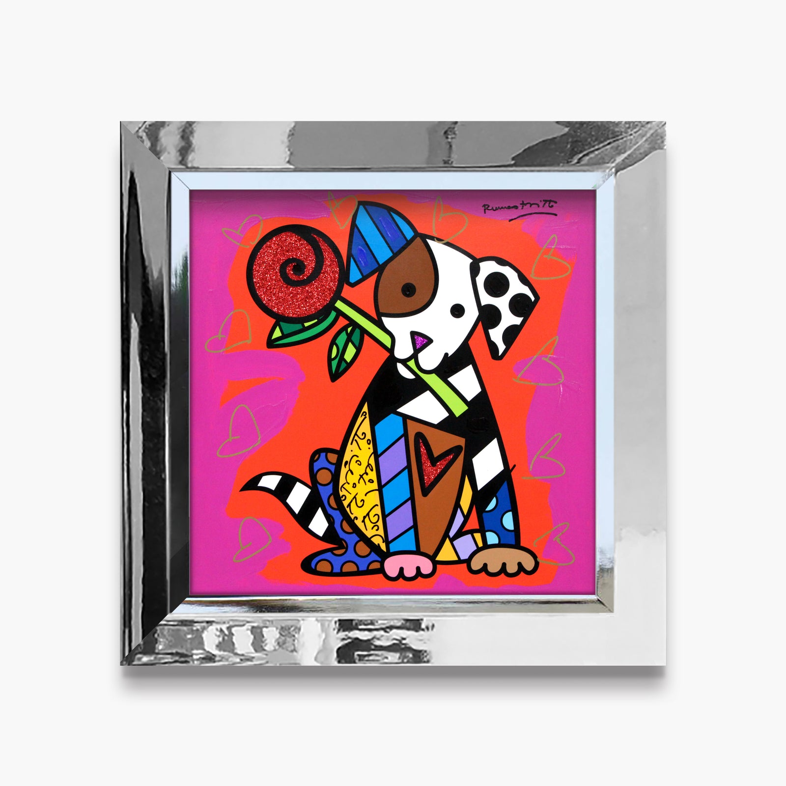 Puppy Love - Mixed Media Original